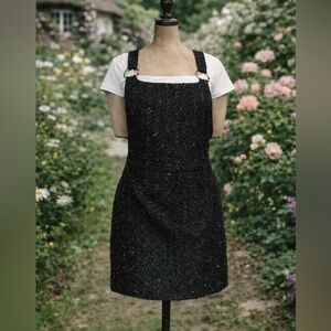 ZARA Trafaluc Collection, Black Sparkly Overall Dress